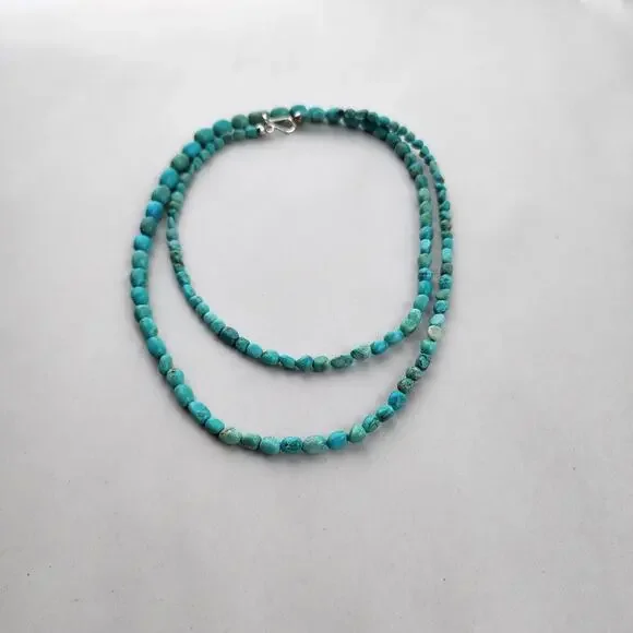 Jay King Choker Necklace 34" Turquoise New Blue Western - Picture 2 of 6
